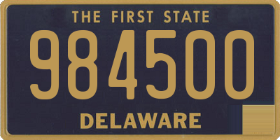 DE license plate 984500