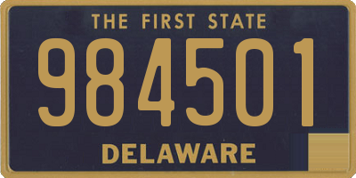 DE license plate 984501