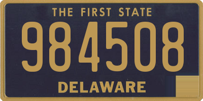 DE license plate 984508