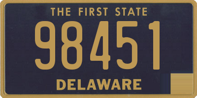 DE license plate 98451