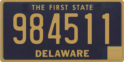 DE license plate 984511