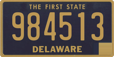 DE license plate 984513