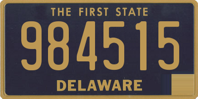 DE license plate 984515