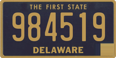 DE license plate 984519