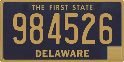 DE license plate 984526