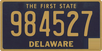 DE license plate 984527