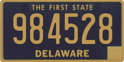 DE license plate 984528