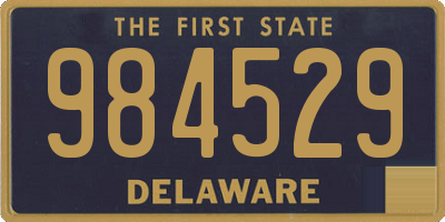 DE license plate 984529