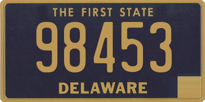 DE license plate 98453