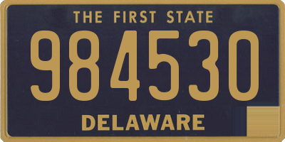 DE license plate 984530