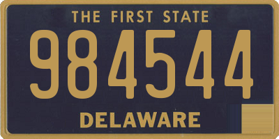 DE license plate 984544