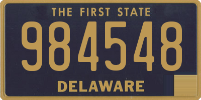 DE license plate 984548