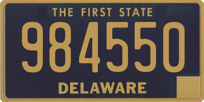 DE license plate 984550