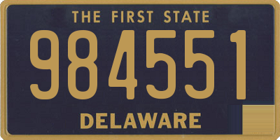 DE license plate 984551