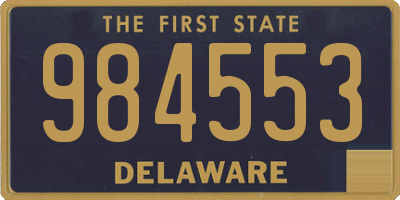 DE license plate 984553