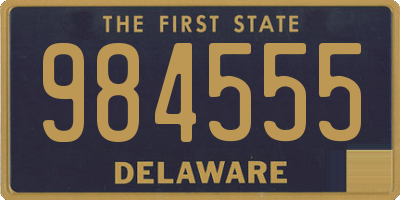 DE license plate 984555