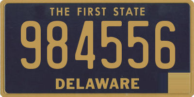 DE license plate 984556