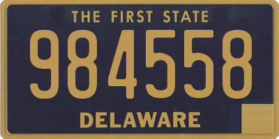 DE license plate 984558