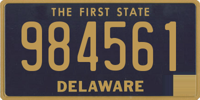 DE license plate 984561