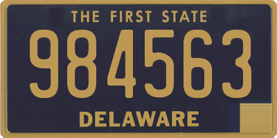 DE license plate 984563