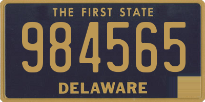 DE license plate 984565