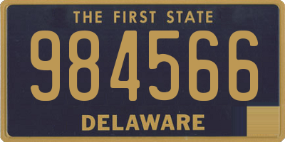 DE license plate 984566