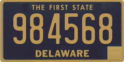 DE license plate 984568