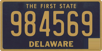 DE license plate 984569