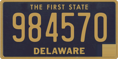 DE license plate 984570