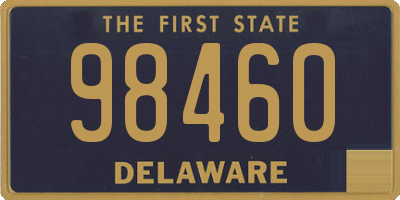 DE license plate 98460