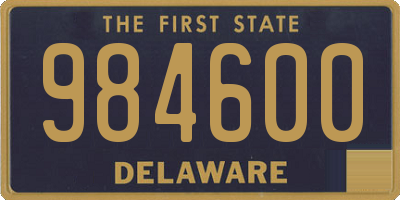 DE license plate 984600