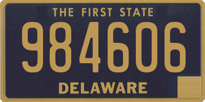 DE license plate 984606