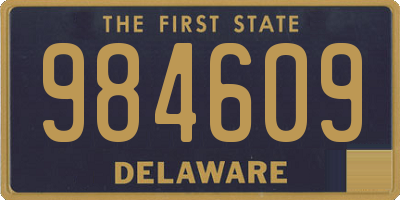 DE license plate 984609