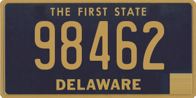 DE license plate 98462