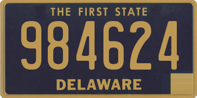 DE license plate 984624