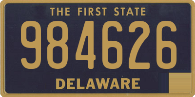 DE license plate 984626