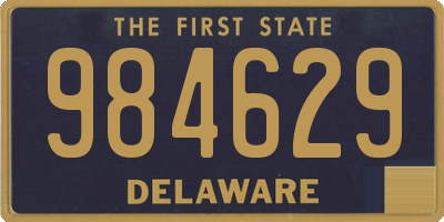 DE license plate 984629