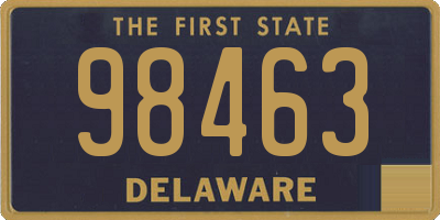 DE license plate 98463