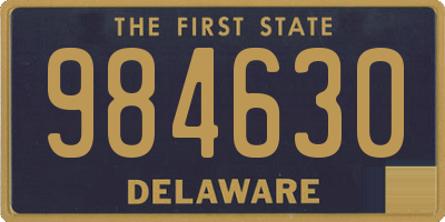 DE license plate 984630