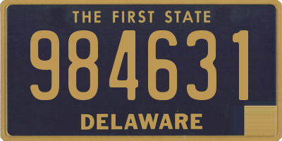 DE license plate 984631