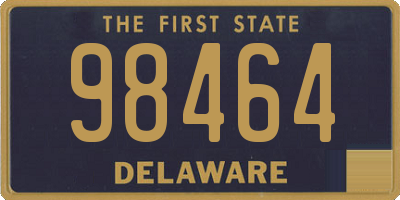 DE license plate 98464