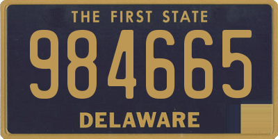 DE license plate 984665