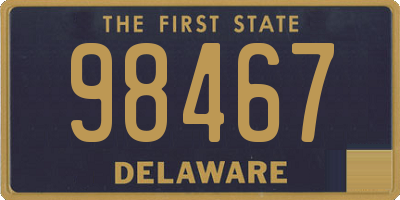 DE license plate 98467