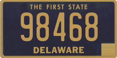 DE license plate 98468