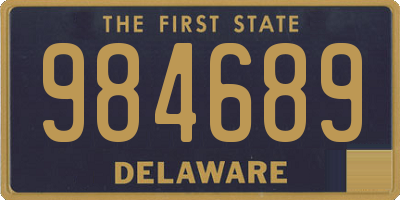 DE license plate 984689