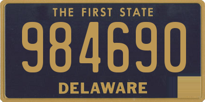 DE license plate 984690