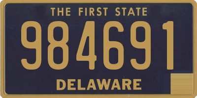 DE license plate 984691