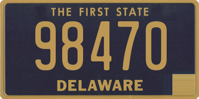 DE license plate 98470
