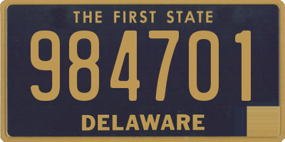 DE license plate 984701