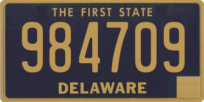 DE license plate 984709